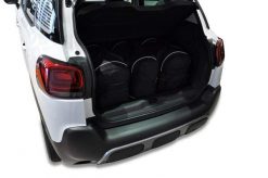 Torby Do Bagażnika Citroen C3 Aircross 2017-2024 3Szt Kjust. Czarne torby podróżne KJUST, bez wzorów, z kauczuku. Za 944.00 zł.