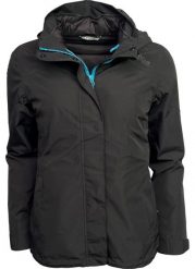 Damska kurtka funkcjonalna Pro-X Elements Agnes. Czarne kurtki damskie PRO-X ELEMENTS, bez wzorów, z poliesteru, bez kaptura. Za 639.00 zł.
