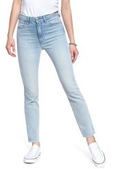 WRANGLER RETRO SKINNY ICY BLUE W253FH243 112127985. Niebieskie rurki damskie Wrangler, bez wzorów, z jeansu. W wyprzedaży za 89.99 zł.