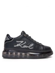 KARL LAGERFELD Sneakersy KL62610H Czarny. Czarne obuwie sportowe damskie KARL LAGERFELD, ze skóry, bez zapięcia. Za 659.99 zł.