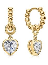 DI GIORGIO Pozłacane kolczyki-kreole z cyrkoniami rozmiar: onesize. Żółte kolczyki damskie DI GIORGIO, z cyrkonią, pozłacane. Za 144.95 zł.