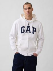GAP Bluza w kolorze białym rozmiar: XS. Białe bluzy damskie GAP, xs, bez wzorów, bez kaptura. Za 97.51 zł.