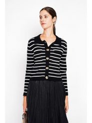 ASSUILI Kardigan w kolorze czarno-białym rozmiar: 42. Czarne kardigany damskie Assuili, bez wzorów. Za 130.99 zł.