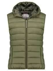 Geographical Norway Kamizelka pikowana "Vatikotal" w kolorze oliwkowym rozmiar: XXL. Brązowe kamizelki damskie Geographical Norway, xxl, bez wzorów, bez kaptura. Za 152.98 zł.