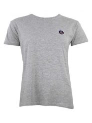 Peak Mountain Koszulka w kolorze szarym rozmiar: M. Szare bluzki damskie Peak Mountain, m, bez wzorów, z bawełny, bez kołnierzyka, bez ramiączek. Za 56.99 zł.