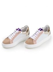 Anna Morellini Skórzane sneakersy "Lassellana" w kolorze beżowo-białym rozmiar: 39. Białe obuwie sportowe damskie Anna Morellini, bez zapięcia. Za 245.96 zł.