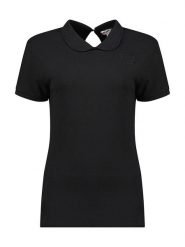 Canadian Peak Koszulka polo "Koctaileak" w kolorze czarnym rozmiar: XL. Czarne bluzki damskie Canadian Peak, xl, bez wzorów, z bawełny, bez kołnierzyka, bez ramiączek. Za 110.04 zł.