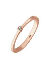 Elli Damski pasjansa z kryształami w srebra próby 925 Pierścionki 1 ct. Szare pierścionki damskie Elli, srebrne. Za 213.99 zł.