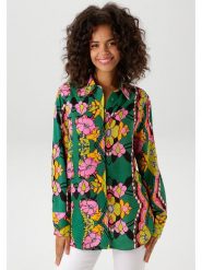 Aniston Koszula w kolorze zielono-jasnoróżowym rozmiar: 42. Zielone koszule damskie Aniston, bez wzorów, z wiskozy, bez kołnierzyka, bez ramiączek. Za 82.99 zł.