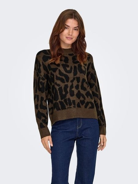 JDY Sweter w kolorze brązowym rozmiar: XXL. Brązowe swetry klasyczne damskie JDY, xxl, bez kołnierzyka. Za 96.83 zł.