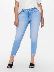 ONLY Carmakoma Dżinsy - Skinny fit - w kolorze błękitnym rozmiar: 48/L32. Niebieskie jeansy damskie Only Carmakoma. Za 105.14 zł.