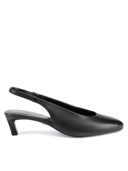 Gino Rossi Czółenka LILY-118324 Czarny. Czarne czółenka damskie Gino Rossi, bez wzorów, ze skóry, bez obcasa. Za 239.99 zł.