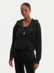 Juicy Couture Bluza Iccle JCWAS126304 Czarny Oversize. Czarne bluzy damskie Juicy Couture, xxs, bez wzorów, z syntetyku, bez kaptura. Za 439.99 zł.
