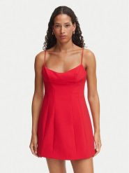 Bardot Sukienka koktajlowa Branca 60492DB Czerwony A-Line Fit. Czerwone sukienki damskie Bardot, bez wzorów, z syntetyku, wizytowe, bez ramiączek. Za 684.99 zł.
