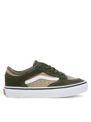 Vans Tenisówki Rowley Classic VN000SFB50K1 Zielony. Zielone buty sportowe chłopięce Vans, ze skóry, bez zapięcia. Za 159.99 zł.