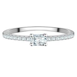 Trilani Pierscionek z Srebra Sterling w srebrze z Cyrkonia Pierścionki 1 ct Damski. Białe pierścionki damskie Trilani, z cyrkonią, srebrne. Za 169.99 zł.