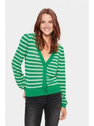 SAINT TROPEZ Kardigan "Saint Tropez" w kolorze zielonym rozmiar: L. Zielone kardigany damskie Saint Tropez, l, bez wzorów, z wiskozy. Za 73.93 zł.