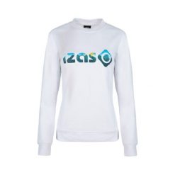 Podstawowa bluza bawełniana dla kobiet Izas RODHES W. Białe bluzy damskie Izas, bez wzorów, z bawełny, bez kaptura. Za 160.83 zł.