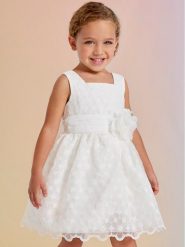 Abel & Lula Sukienka elegancka 5044 Biały Regular Fit. Białe sukienki dziewczęce Abel & Lula, bez wzorów, z syntetyku, bez ramiączek. Za 519.99 zł.