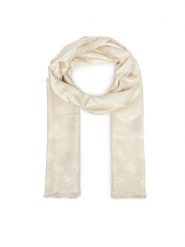 Guess Szal AW5685 POL03 Kremowy. Białe szaliki damskie Guess, z aplikacjami. Za 194.99 zł.