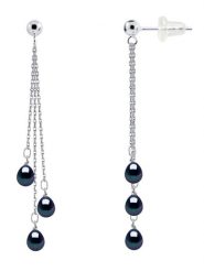 Pearl Addict Srebrne kolczyki-wkrętki z perłami rozmiar: onesize. Niebieskie kolczyki damskie Pearl Addict, z perłą, srebrne. Za 260.99 zł.