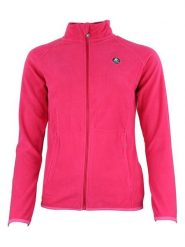 Peak Mountain Kurtka polarowa "Afonor" w kolorze różowym rozmiar: L. Różowe kurtki damskie Peak Mountain, l, z aplikacjami, z materiału, bez kaptura. Za 91.77 zł.