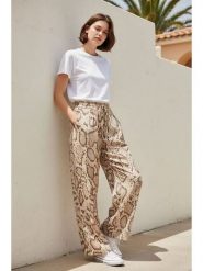 William de Faye Spodnie w kolorze beżowo-brązowym rozmiar: 36. Brązowe spodnie materiałowe damskie William de Faye, bez wzorów, z materiału. Za 121.99 zł.