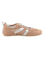 Heine Skórzane sneakersy w kolorze jasnoróżowo-srebrnym rozmiar: 39. Różowe obuwie sportowe damskie Heine, z materiału, bez zapięcia. Za 105.38 zł.