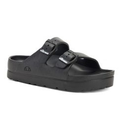 Klapki damskie Ellesse Beverly. Białe klapki damskie Ellesse, bez wzorów, bez obcasa, bez zapięcia. Za 79.99 zł.