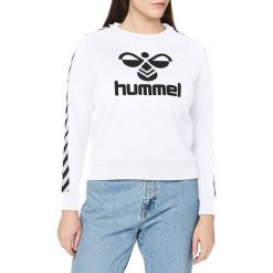 Bluza sportowa damska Hummel Classic Taped. Białe bluzy damskie Hummel, m, bez wzorów, bez kaptura. Za 60.00 zł.