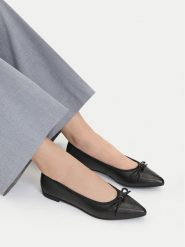 Lasocki Baleriny CEO-RST-ROSE-75 Czarny. Czarne balerinki damskie Lasocki, bez wzorów, ze skóry. Za 179.99 zł.