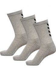 Skarpetki Hummel Fundamental (x3). Szare skarpetki damskie Hummel, bez wzorów, z bawełny. Za 130.50 zł.