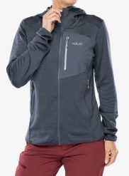 Bluza rozpinana damska Rab Ascendor Hoody. Szare bluzy damskie RAB, m, bez wzorów, z materiału, bez kaptura. Za 592.89 zł.