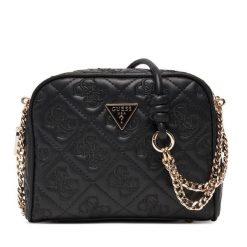 Torebka Guess. Czarne listonoszki damskie Guess, z aplikacjami, bez dodatków. Za 379.99 zł.