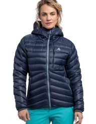 Kurtka puchowa damska Schöffel Tschierval. Czarne kurtki damskie Schöffel, s, bez wzorów, z materiału, bez kaptura. Za 1,499.99 zł.