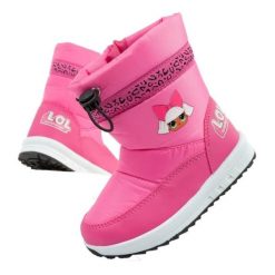 Leomil Buty śniegowce L.O.L. Surprise LL000088 różowe. Czerwone kozaki dziewczęce na zimę, bez wzorów, z materiału, bez obcasa, bez zapięcia. Za 292.10 zł.