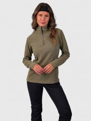 Brunotti Bluza polarowa "Misma" w kolorze khaki rozmiar: XXL. Brązowe bluzy damskie Brunotti, xxl, bez wzorów, z polaru, bez kaptura. Za 73.99 zł.