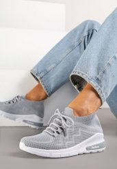 Szare Buty Sportowe Amathousa. Szare obuwie sportowe casual damskie Born2be, z jeansu. Za 44.99 zł.
