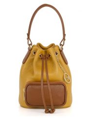 Mia Tomazzi Skórzana torebka "Moltrasio" w kolorze żółtym - 19 x 23 x 15 cm rozmiar: onesize. Żółte torebki klasyczne damskie Mia Tomazzi, z materiału, przez ramię, bez dodatków. Za 260.99 zł.