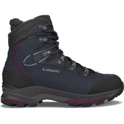 Buty trekkingowe damskie Lowa Mauria Evo Gtx. Niebieskie obuwie trekkingowe damskie Lowa, z materiału, za kostkę, bez zapięcia. Za 1,242.50 zł.