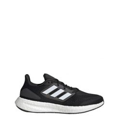 Buty do biegania adidas Pureboost 22. Czarne obuwie sportowe damskie Adidas, z materiału, bez zapięcia, do biegania. W wyprzedaży za 417.45 zł.