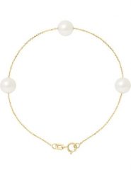 Pearline Złota bransoletka z perłami rozmiar: onesize. Białe bransoletki damskie Pearline, złote. Za 556.99 zł.