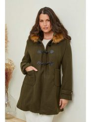 Curvy Lady Płaszcz przejściowy w kolorze khaki rozmiar: 48/50. Brązowe płaszcze damskie Curvy Lady, bez wzorów, bez kaptura. Za 153.71 zł.