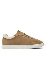 Calvin Klein Sneakersy Cupsole Lace Up - Sue HW0HW02436 Brązowy. Brązowe obuwie sportowe damskie Calvin Klein, ze skóry, bez zapięcia. Za 449.99 zł.