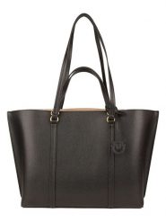 Pinko Skórzany shopper bag w kolorze czarnym - 36 x 29 x 13 cm rozmiar: onesize. Czarne shopper bag Pinko, bez wzorów, z materiału, na ramię, bez dodatków. Za 1,227.06 zł.