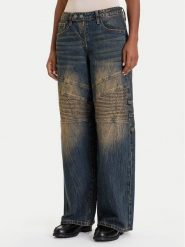 Guess Jeansy W5BA2J D4XYG Granatowy Regular Fit. Niebieskie jeansy damskie Guess. Za 559.99 zł.