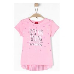S.Oliver T-Shirt Dziewczęcy, 116-122 Jasnoróżowy. Szare koszulki i t-shirty dziewczęce S.Oliver, na lato, z bawełny. W wyprzedaży za 49.00 zł.
