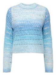 ONLY Sweter w kolorze błękitnym rozmiar: L. Niebieskie swetry klasyczne damskie Only, l, ze splotem, bez kołnierzyka. Za 57.06 zł.