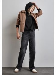 Street One Bluza w kolorze czarnym rozmiar: 34. Czarne bluzy damskie Street One, bez wzorów, z bawełny, z kapturem. Za 87.81 zł.