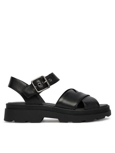 Clarks Sandały Orinoco3 Cross 26186091 Czarny. Czarne sandały damskie Clarks, bez wzorów, ze skóry, bez obcasa, na płaskiej podeszwie, bez zapięcia. Za 235.99 zł.